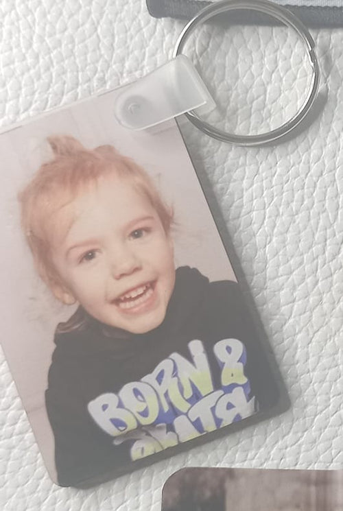 Personalised key rings. Double sided image 1