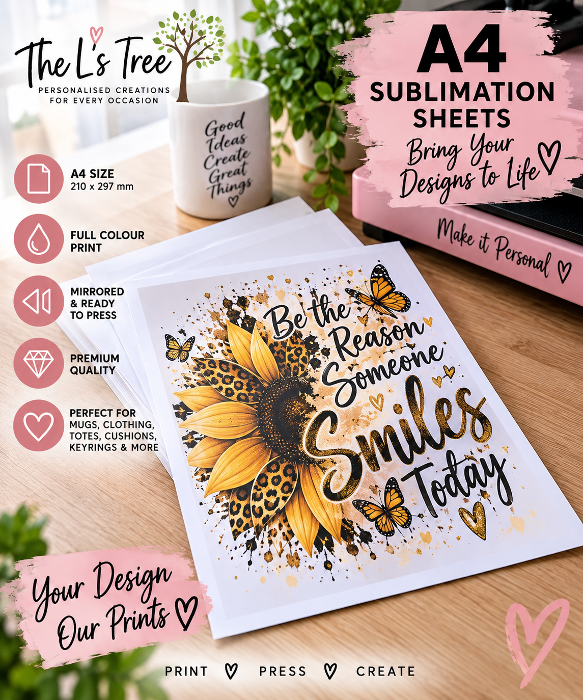 Custom Sublimation Prints - A4 Size