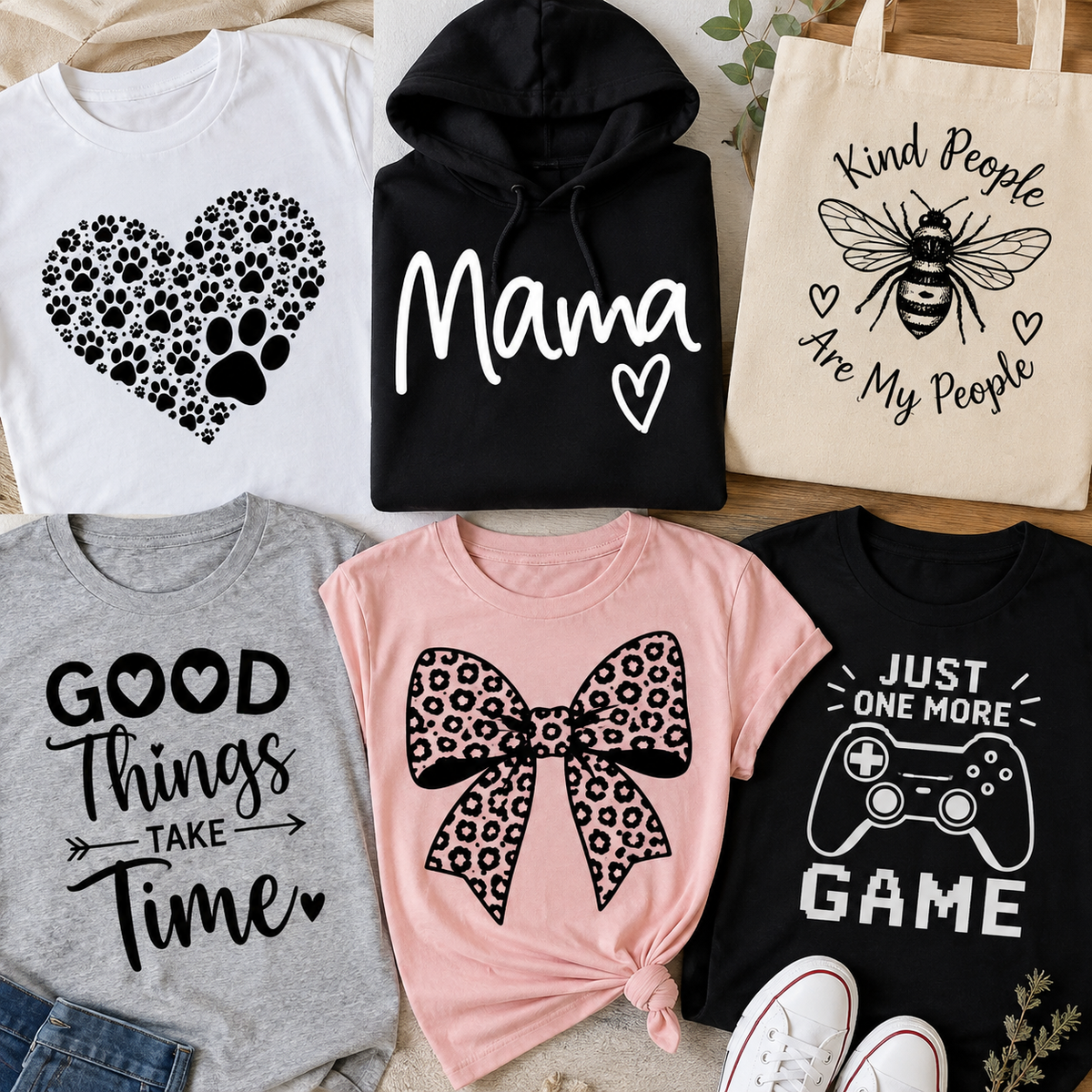 Custom Iron-On Vinyl Labels for Fabrics – Personalised Text, Names, and Custom HTV Decals