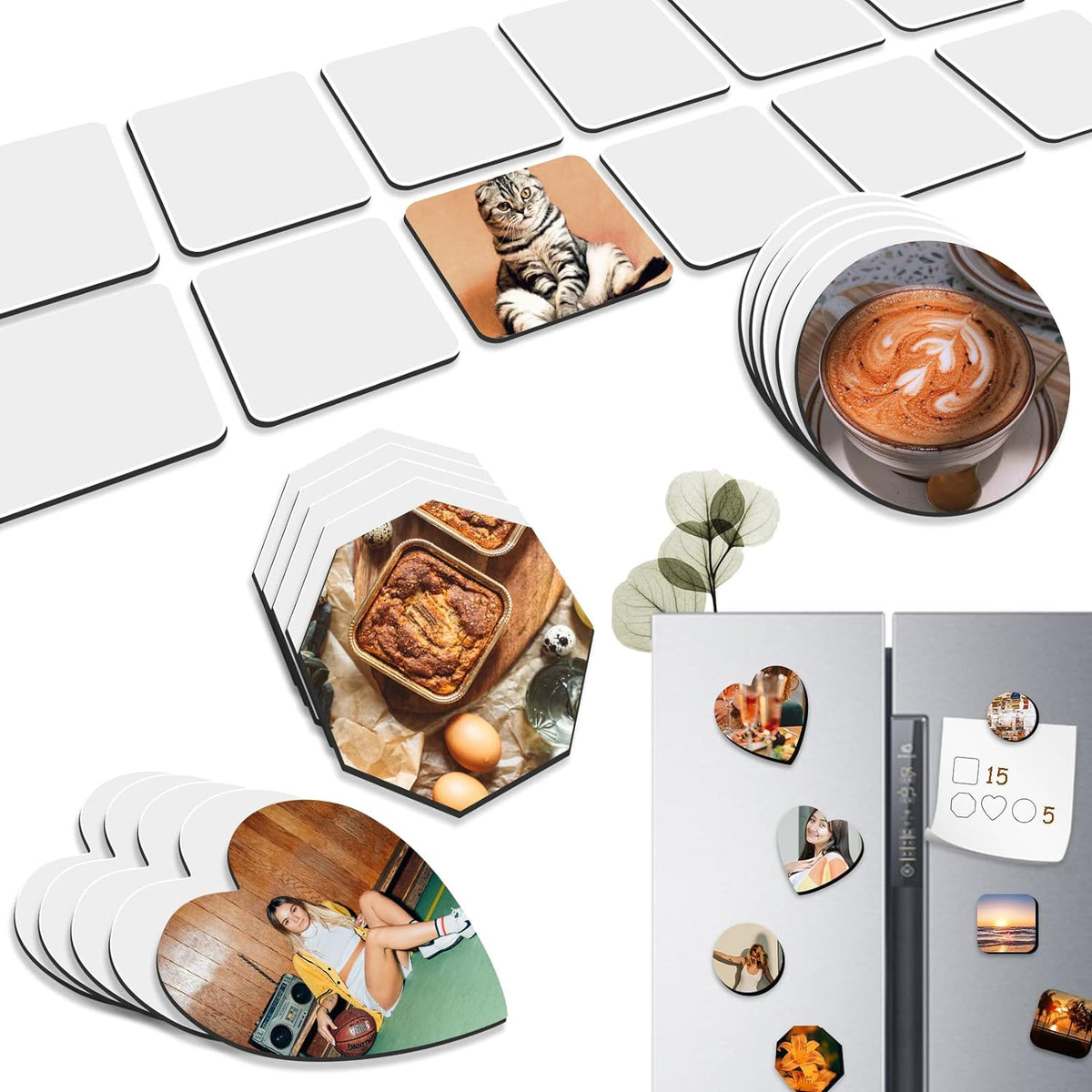 personalised magnets in four shapes. image 0