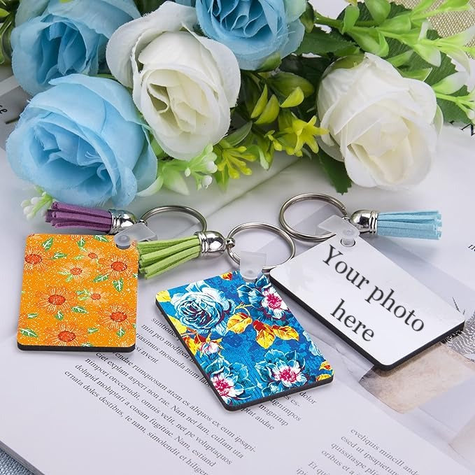 Personalised key rings. Double sided image 0