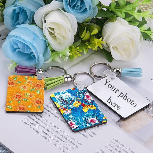 Personalised key rings. Double sided image 0