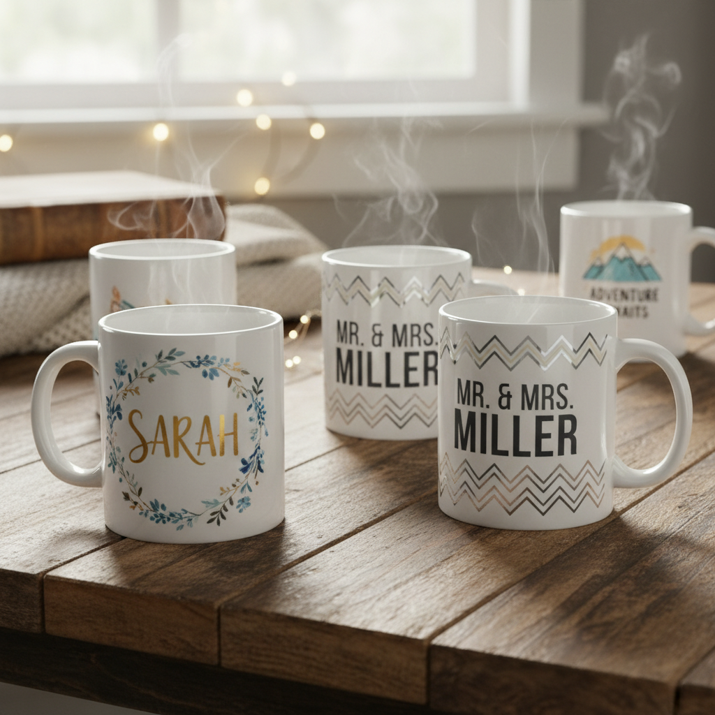 Custom 11-ounce Personalised White Ceramic Mug